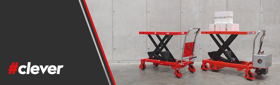 Scissor lifting tables